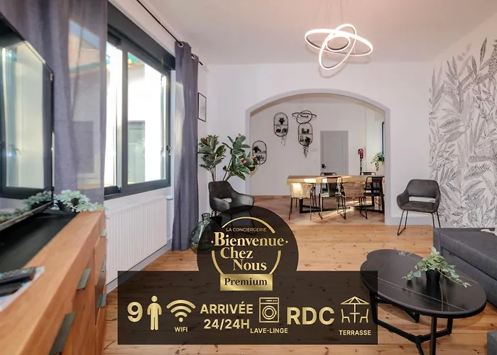 Ville Et Volcans - Maison 9 Couchages Avec Garage Et Exterieur